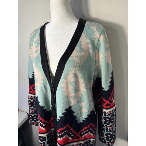 Anthropologie Aldomartins Alpine Cardigan Wool Alpaca Medium - Picture 3 of 7